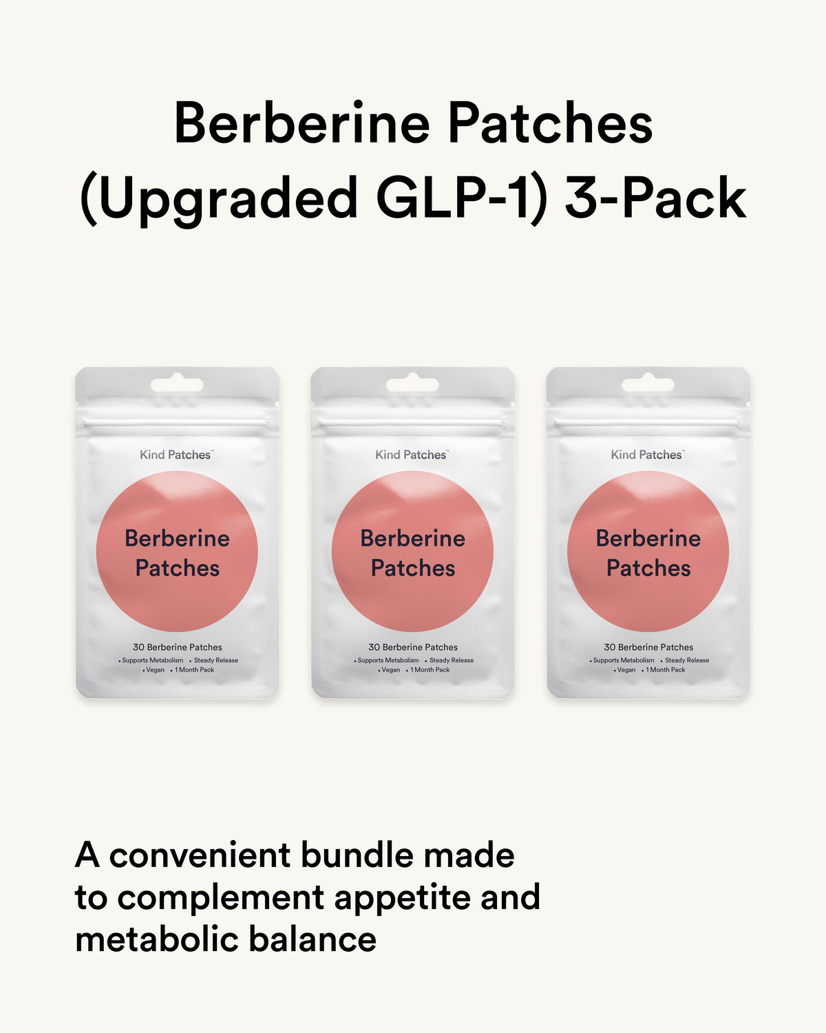 Berberine Patches (GLP-1 Friendly) 3-Pack